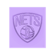 nets 2.stl Brooklyn Nets Logo Relief 3D print model
