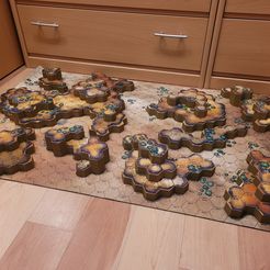 Make-a.jpg Файл STL НЕОПРЕНОВЫЙ БОЕВОЙ КОВРИК BATTLETECH TERRAIN САВАННА・Модель для загрузки и 3D печати