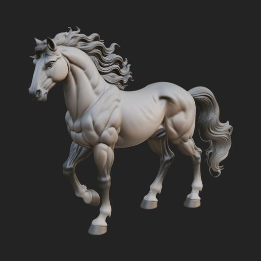 Galloping Horse Statue Design 1 - 3D Print Model