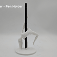 IMG_20190219_142034.png STL file Pole Dancer - Pen Holder・3D printable design to download