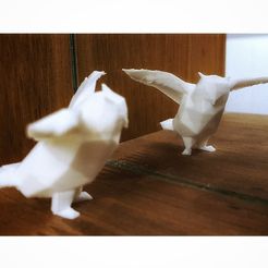 ae97fa570a0ef3e03ada94e4e7d6d622_display_large.jpeg Free STL file Fixed low poly posing owl・3D printer design to download, Gophy