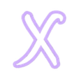 X_Ucase.stl disney - alphabet font - cookie cutter