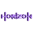 BlackWhite - Horizon.stl 3D MULTICOLOR LOGO/SIGN - Horizon, Horizon: Zero Dawn, Horizon: Forbidden West (3 Pack)