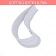 Banana~4in-cookiecutter-only2.png Banana Cookie Cutter 4in / 10.2cm