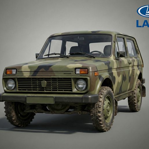Lada Niva 4x4 (VAZ-2121) - Soviet Off-Road Legend - High-Detail 3D Printable