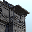 16.png Medieval half-timbered house with canopy and stone base (2) - Pirate Jungle Island Beach Piracy Caribbean Medieval