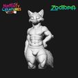 ZBrush-Document.jpg NICK WILDE ZOOTOPIA BUSTO PELUDO: FOX ALPHA MUSCLE BODY