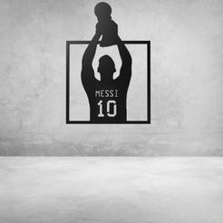 messi.34.jpg STL file MESSI - Lionel Messi Wall Chart・Model to download and 3D print