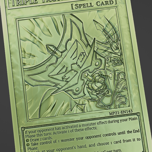 Triple Tactics Talent - yugiohFree STL File for 3D printingCults