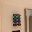 IMG_5030.JPG 4 Fach Brillen Wandhalterung  / Eyeglasses wall mount