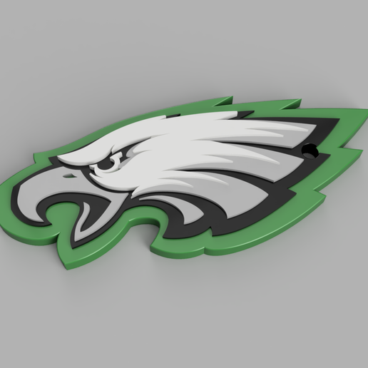 🗝️ Philadelphia Eagles Keychain and Ornament・ STL File for ・Cults