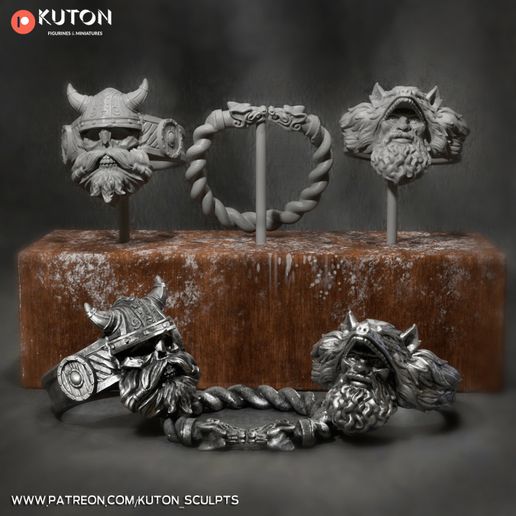 Viking Rings 3D model
