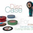 Disc-Case-for-Angle-Grinder.jpg 3" Cutting Wheel Disc Case for Angle Grinder and Sanding Paper