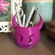 cf8167f035a21ecded18c0b37650c11b_preview_featured.jpg Devil Emoji Planter / Pen Pot