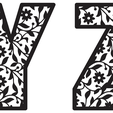 2020-01-17-13.png Vectors Laser Cutting - CNC - Fretwork letters model 3