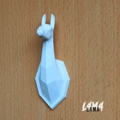 ZOO-trophy-Lama-3.jpg STL file ZOOtrophy Lama・3D printer design to download