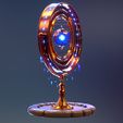 render-0001.jpg Magical Fantasy Animated Gyroscope Low-poly 3D model