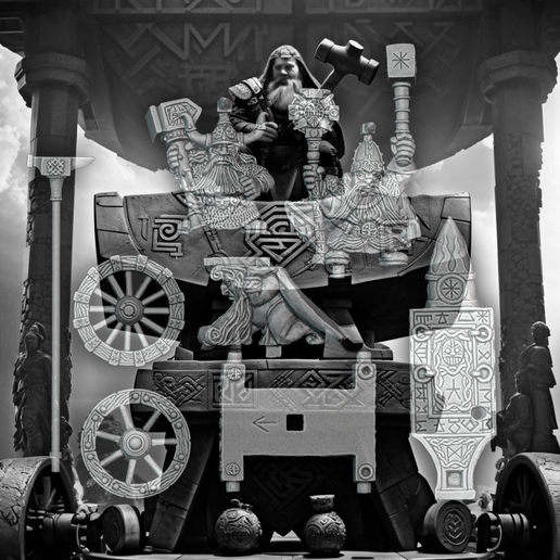 Render.png Dwarf Anvil on Wheels