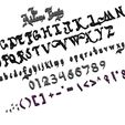 assembly3.jpg STL file Letters and Numbers The Addams Family Letters and Numbers | Logo・Template to download and 3D print