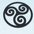 celtic-triskelion-1.png Triquetra symbol, Holy Trinity or triskelion, Celtic symbol of eternity, Trinity symbol keychain, spiritual wall art decor, fridge magnet, pendant
