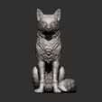 Fox-sitting8.jpg Fox 3D print model