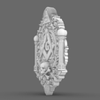 Screenshot-2026-02-28-120350.png Gothic Masonic Skull Wall Plaque STL File for 3D Printing – Dark Baroque Freemason Emblem Relief