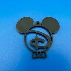 Disney-Mickey-Ornament-1.jpg STL file Disney Mickey Mouse Letter R Ornament・3D printing model to download