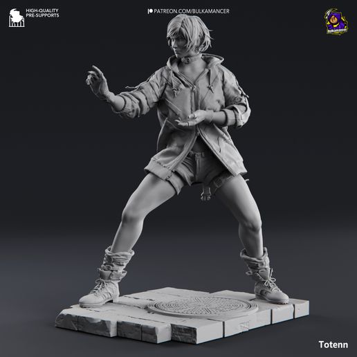 レア　レネ　RENE 3dプリントフィギュア　大きめ チェコ 👾 Reina | Tekken 8 | 245mm・ 3D File for 3D printing・Cults