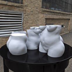 chunky-woman-pot-planter.jpg STL file chunky woman pot planter・3D printer design to download