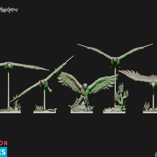🧝 Elven eagles (elf)・ 3D File for 3D printing・Cults