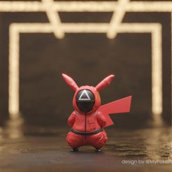 pikachu-render-1-copy.jpg Free STL file Squid Game Pikachu Pokemon・3D printable object to download