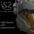 close-up.png CQB helmet with attachments 3d print file