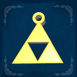 zelda.png Free STL file TRIFORCE Earrings TLOZ・Template to download and 3D print, paolavazbar