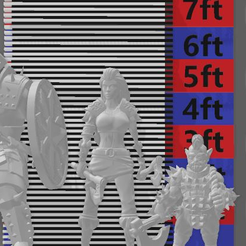 Measuring tool Used.png Free OBJ file 32mm Heroic Scale Miniature Measuring Tool・3D printing template to download