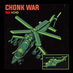 HIND_COVER.png STL file CHONK WAR - MI-24 HIND・Template to download and 3D print