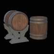 sud-1-6.png wooden barrel with holes and stoppers with base