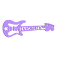 RnRollGuitar.stl Archivo STL gratis Muro de Guitarras de Rock'n Roll・Objeto de impresión 3D para descargar