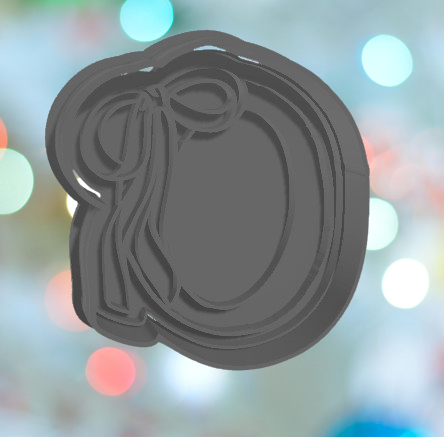 Bow Number #0 Cookie Cutter 3D model