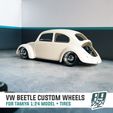 4.jpg VW Beetle Custom 3tlg wheels for Tamiya Volkswagen Beetle 1:24 scale model