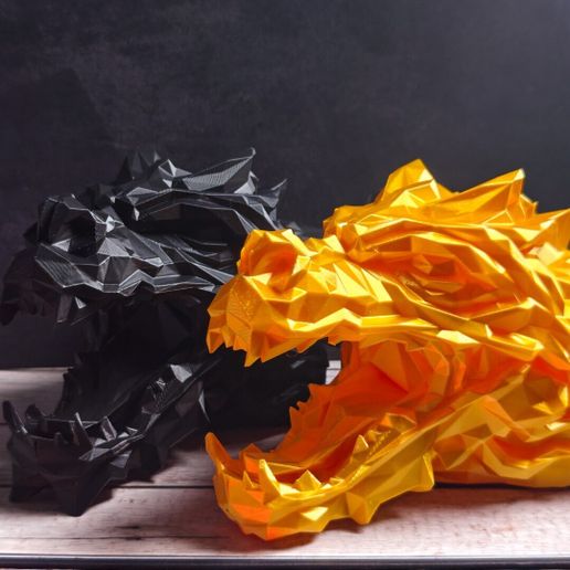 low_poly_dragon_wall_mounted_dragon_sculpture_3d_print-14.jpg Настенный бюст дракона