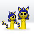 0.jpg Sprunki OC Ankha STL Datei 3D Modell Fanart