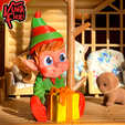 04.png Christmas Elf Flexi Print-In-Place + figure & keychain