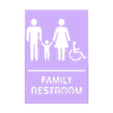 family_restroom.stl PACK 12 COMMON SIGNS - WALL DECORATION