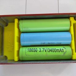 2015-08-30_14.50.58.jpg Free 3D file Battery Sled - 1590B - 18650x3・3D printer design to download