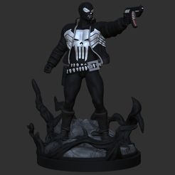 Ven-Pun.jpg STL file Venomverse Punisher - MCP Scale・3D printer design to download