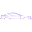 1990 mazda rx 7 fc gtu.stl Wall Silhouette: Mazda Set
