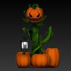 Frontфф.jpg STL file The Pumpkin king - Holiday Mini-boss・3D printable model to download, VnBArt