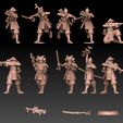 ash-laser-lineup.jpg Ashigaru Lasrifle Regiment Royalty Free Version