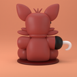 Foxy-Back.png Peluche Foxy el Pirata | Five Nights at Freddy's