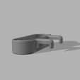 Towel Holder Rear.png STL-Datei Kitchen Hanging Towel holder kostenlos・3D-Druckvorlage zum Herunterladen, 3D-Designs